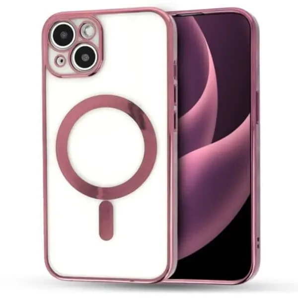 iPhone 15 Rose Gold MagSafe Cover – Sleek, Magnetic & Protective