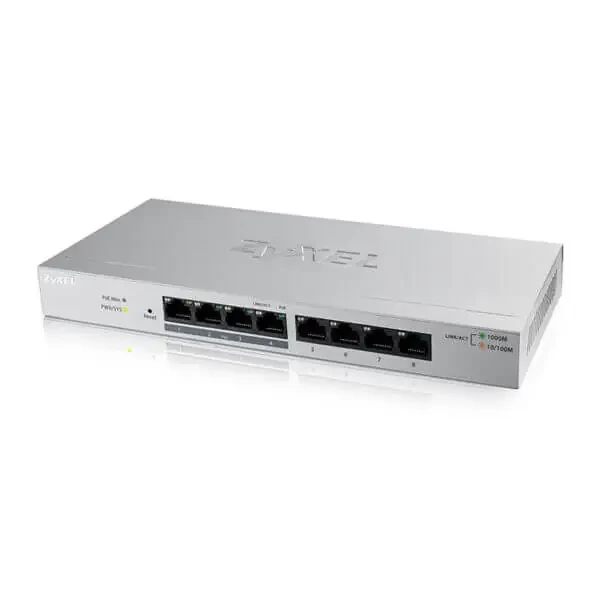 Zyxel 8-Port GbE Web Managed, (4 Port PoE) Switch