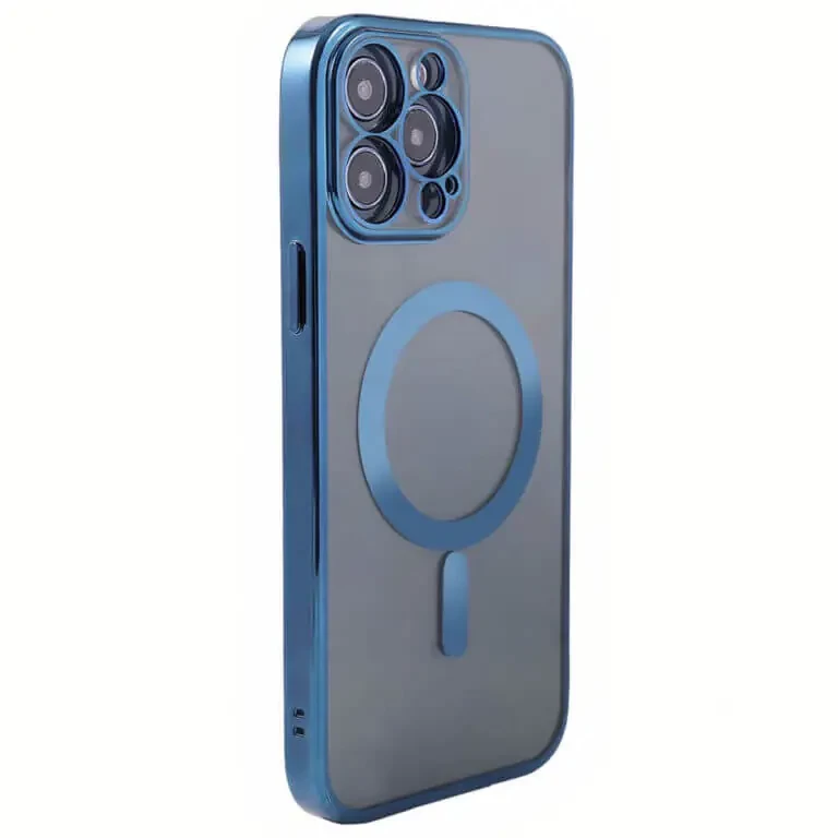 iPhone 15 Pro Max Blue MagSafe Cover – Sleek, Magnetic & Protective